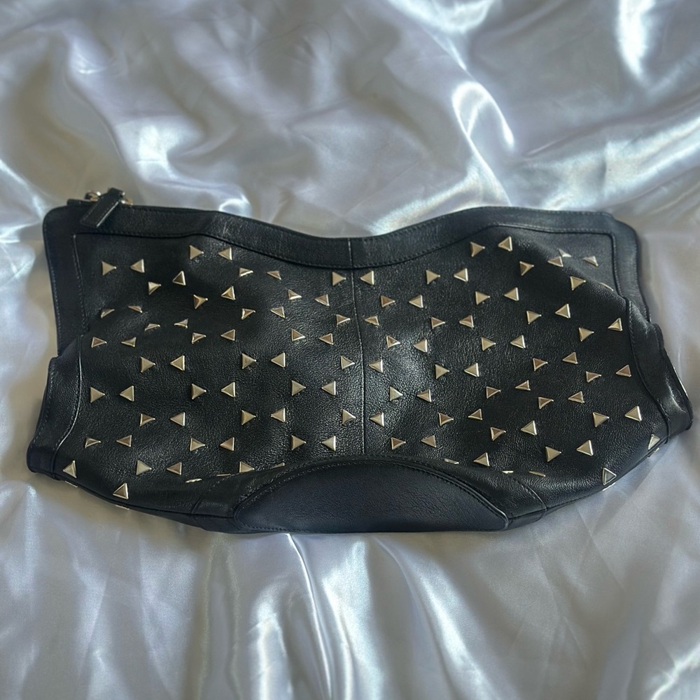 Alexander McQueen Leather Studded Manta Clutch - Picture 8 of 13